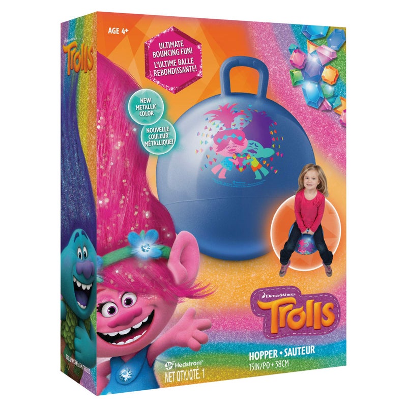 Hedstrom Trolls Hopper Ball, Hop Ball for Kids, 15 Inch, Trolls 2, Model:55-97201 - Image 3